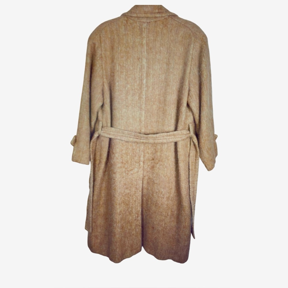 Vintage Mayfair of California Mohair Wool Tan Coat - Picture 6 of 13